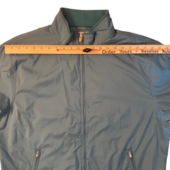 Peter Millar Full Zip Windbreaker Jacket XL Teal Blue Lightweight NEW - Picture 14 of 14